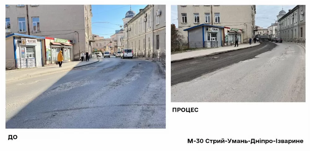 Оновлення шляху: Ремонтні роботи на ділянці траси М-30 у Бережанах