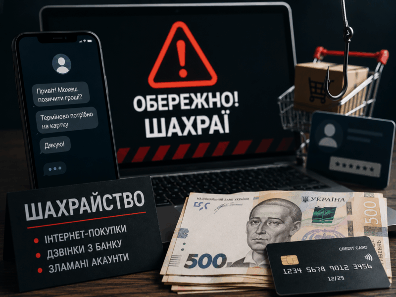 Псевдопродавець, "банкір" і зламаний акаунт: троє прикарпатців втратили понад 55 тисяч гривень через шахраїв