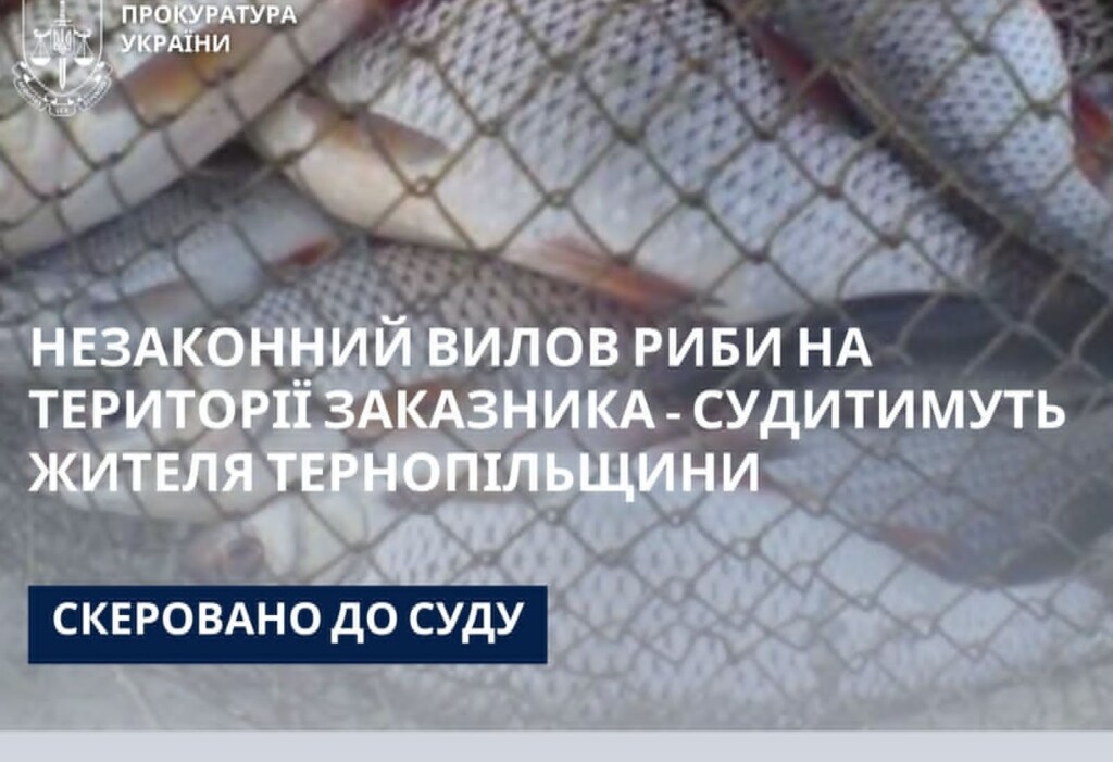 "Браконьєрство в заказнику: Теребовлянця судитимуть за незаконний вилов риби".